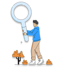 Blue background shape